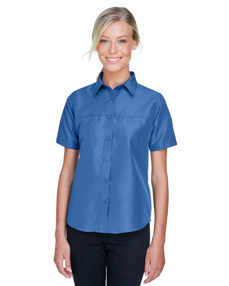 Harriton Ladies' Key West Short-Sleeve Performance Staff Shirt view 6