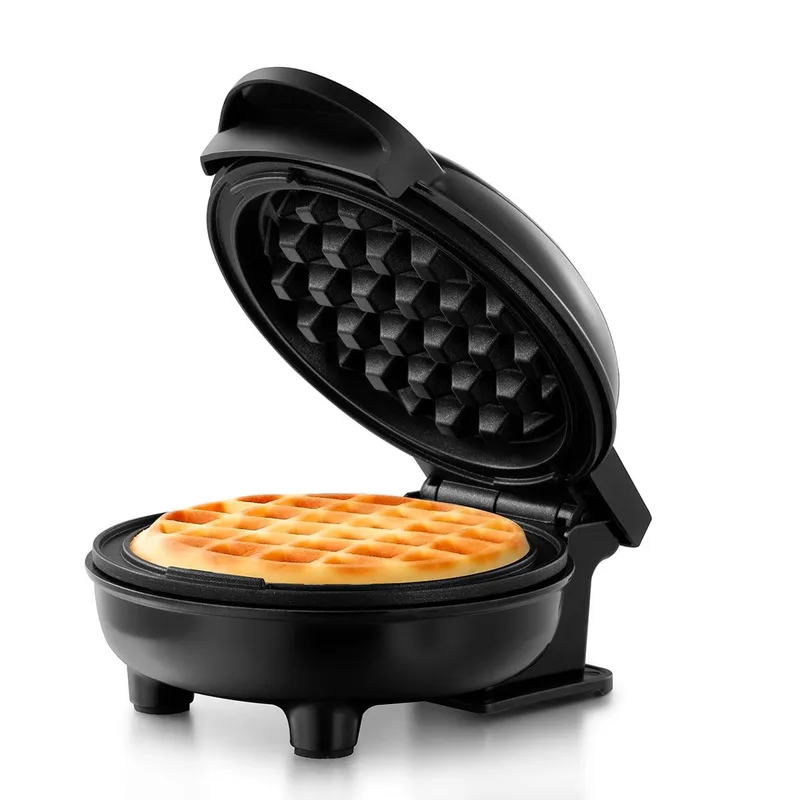Holstein Housewares 4" Personal Waffle Maker - Black