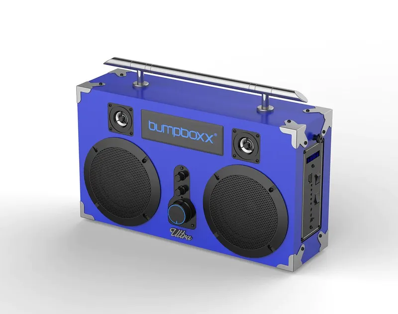 Bumpboxx Bluetooth Boombox Ultra Plus Blue