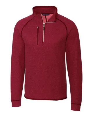 Cutter & Buck Mainsail Sweater-Knit Mens Half Zip Pullover Jacket view 3