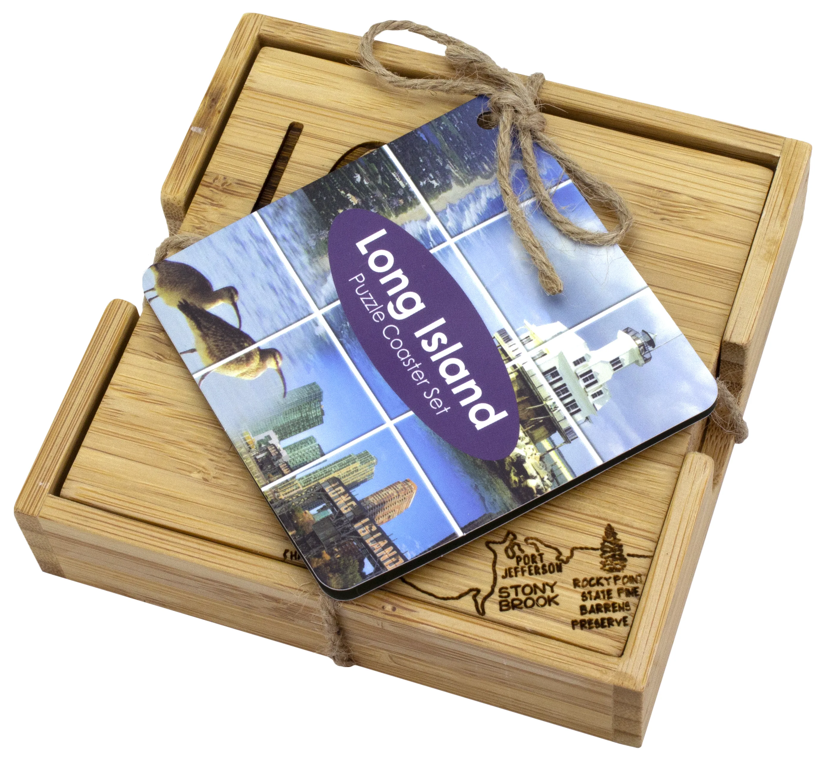 Long Island Puzzle Coaster Set view 7