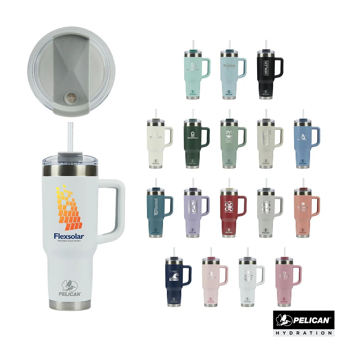 Pelican Porter 40 oz. Recycled Double Wall Stainless Steel Travel Tumbler