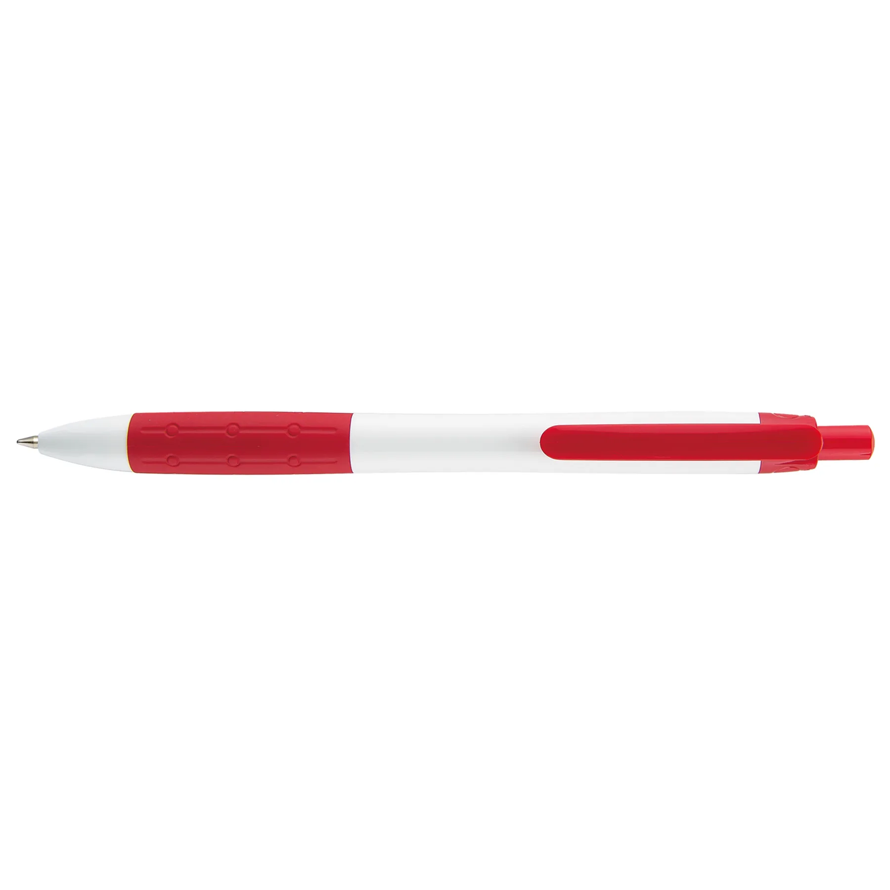 White/Red Blank Front View