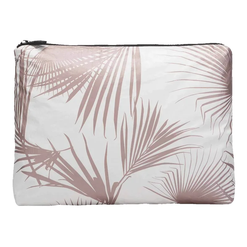 ALOHA Collection Day Palms Mid Pouch - Rose Gold