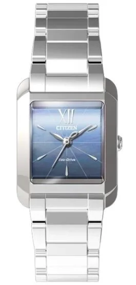 Citizen® Ladies' Bianca Eco-Drive® Stainless Steel Watch w/Blue MOP Dial