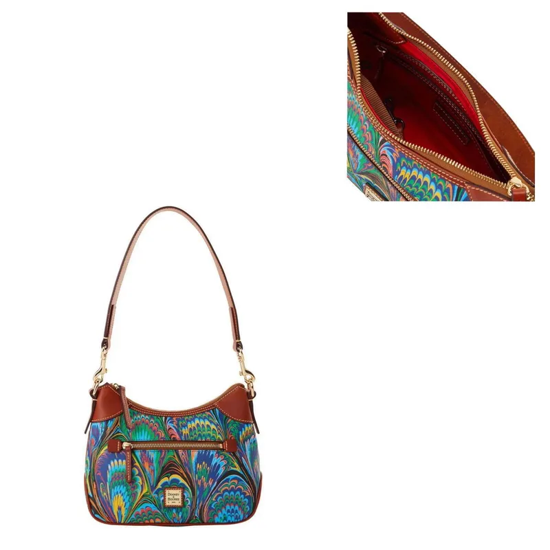 Dooney & Bourke Plumes Small Hobo