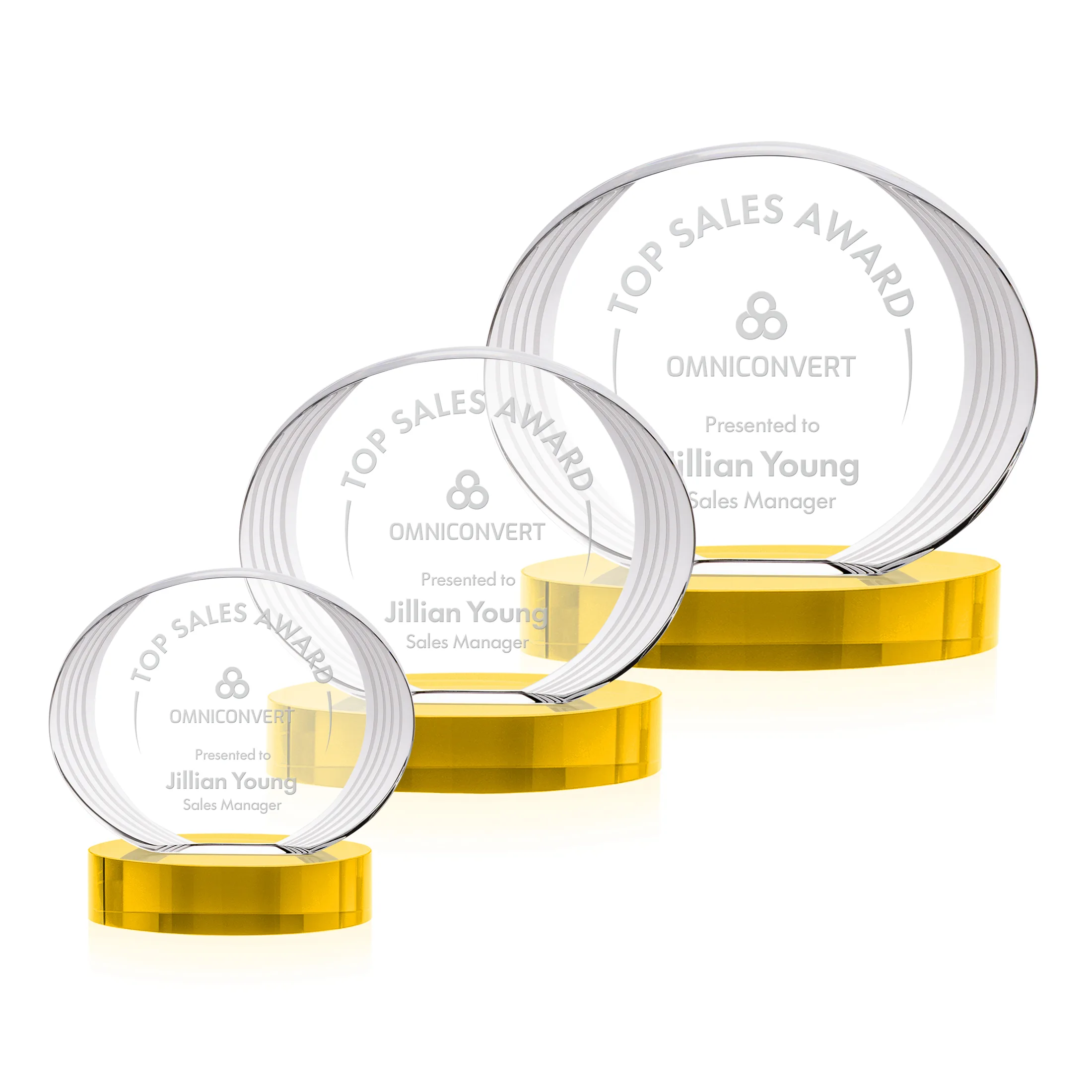 Deep Etch, On Base, Gold