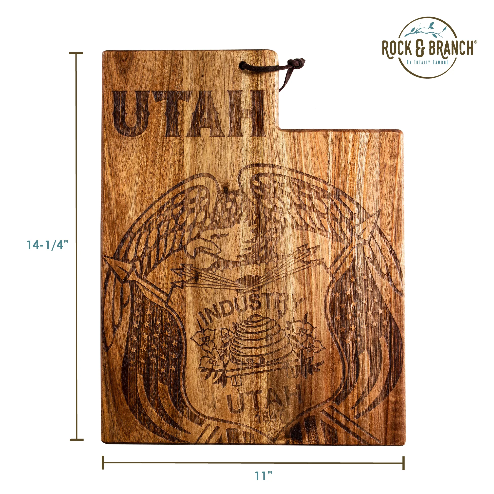 Rock & Branch® Origins Series Utah State Shaped Cutting & Serving Board view 5