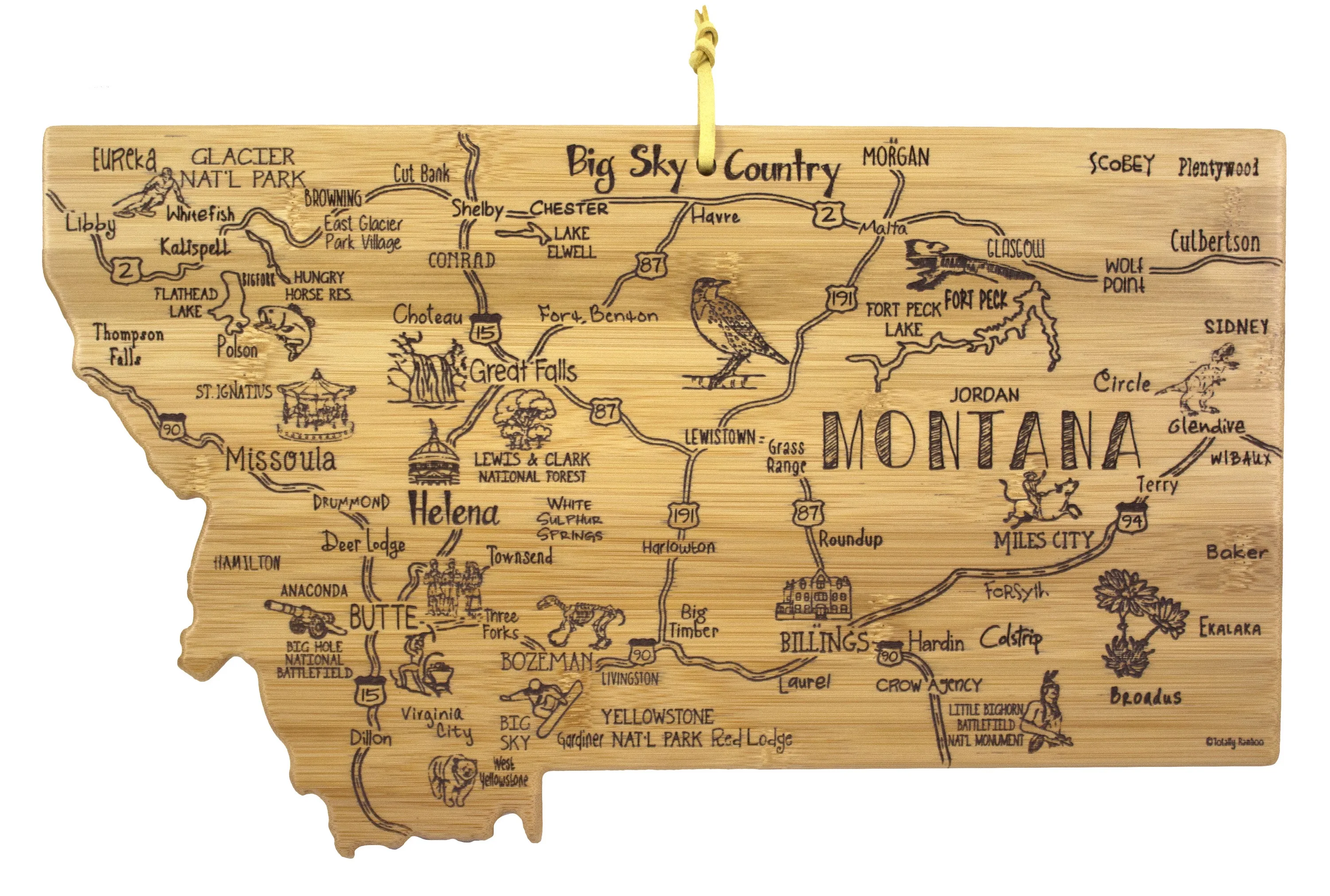 Destination Montana Cutting & Serving Board
