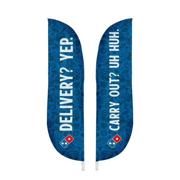 IMPORT 12' Double-Sided Blade Flag with Ground Spike