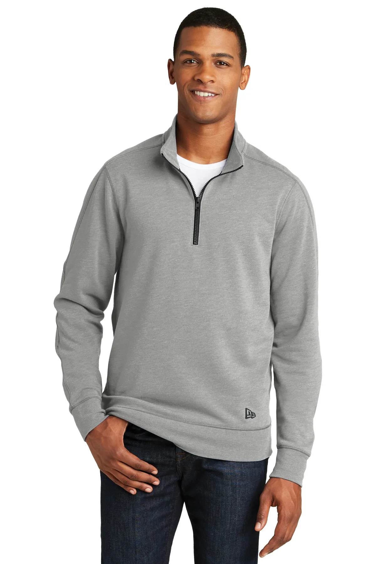 New Era ® Tri-Blend Fleece 1/4-Zip Pullover. view 3