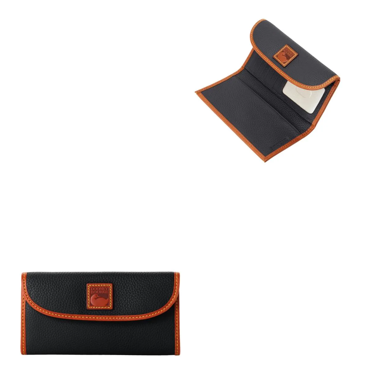 Dooney & Bourke Pebble Grain Continental Clutch - Black