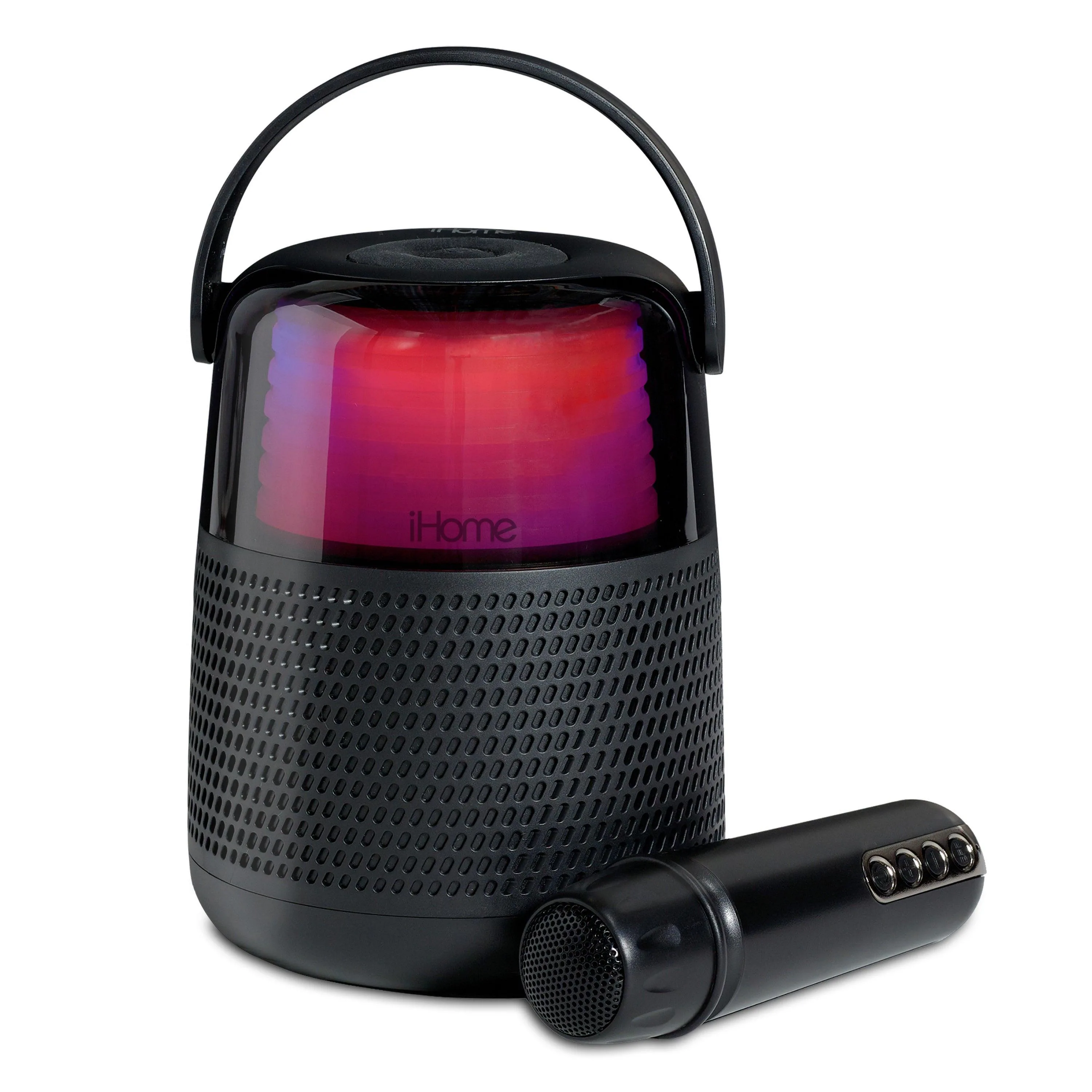 iHome Party Time Bluetooth Color Changing Speaker W/ Wireless Microphone
