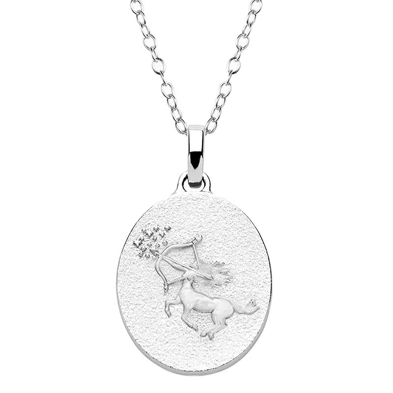 Jilco Inc Sagittarius Necklace - Sterling Silver