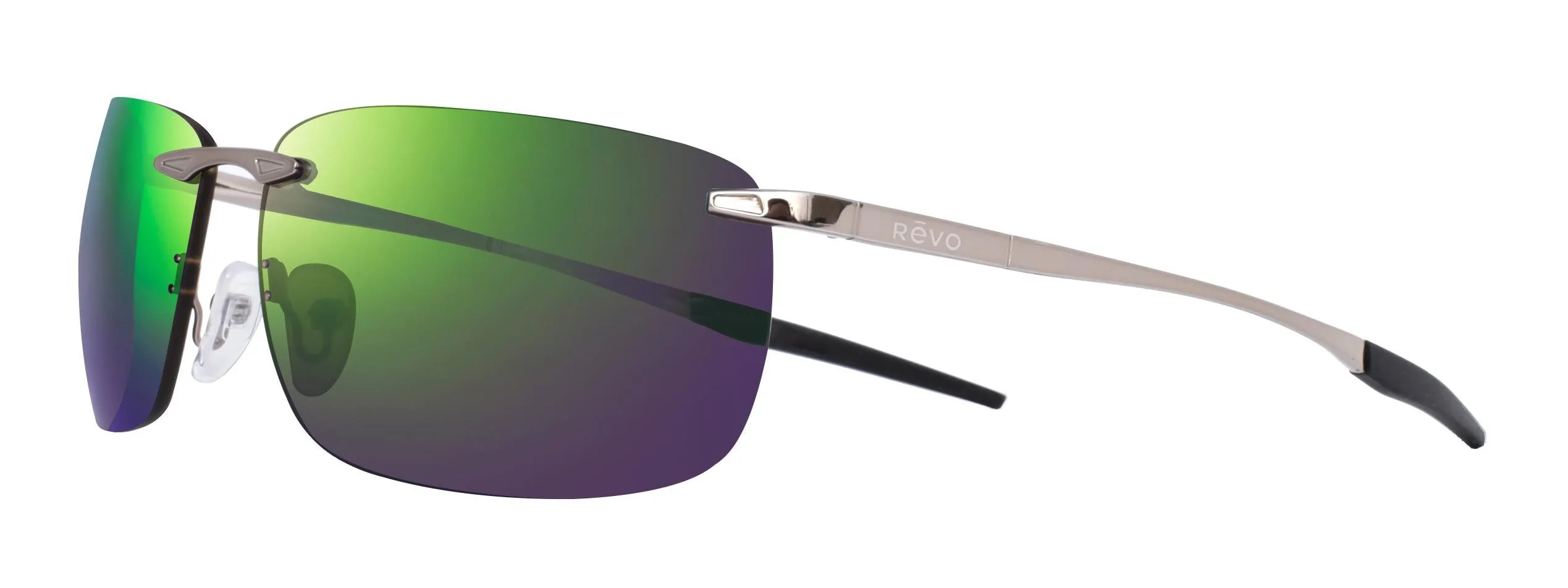 Revo Sunglasses Descend Z Rimless - Shiny Gunmetal Gray
