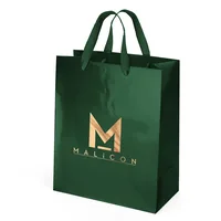 Emerald™ - Gloss Eurotote - Foil Print (10" x 5" x 12") — White