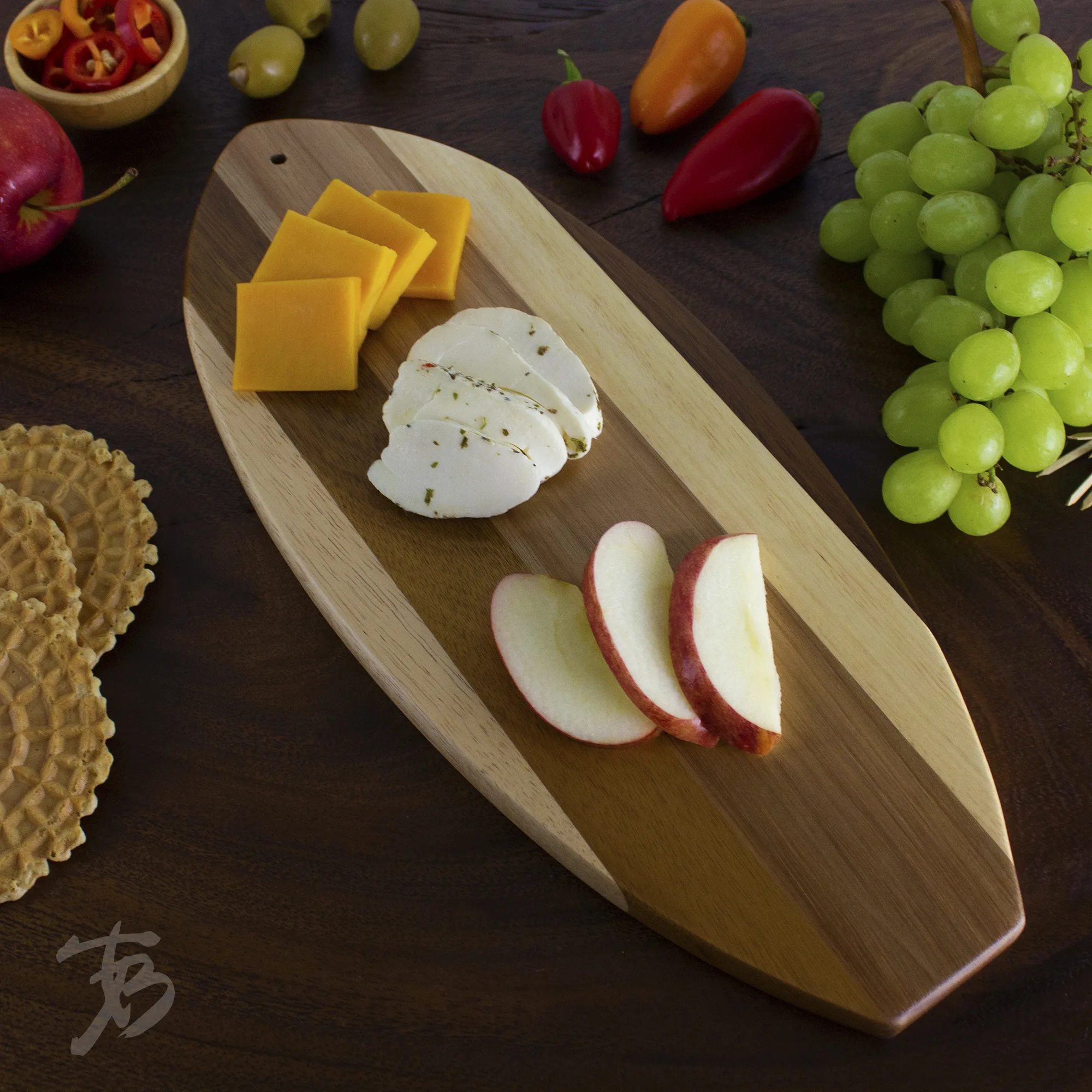 Rock & Branch® Shiplap Series Lil' Surfer Cutting & Serving Board view 2