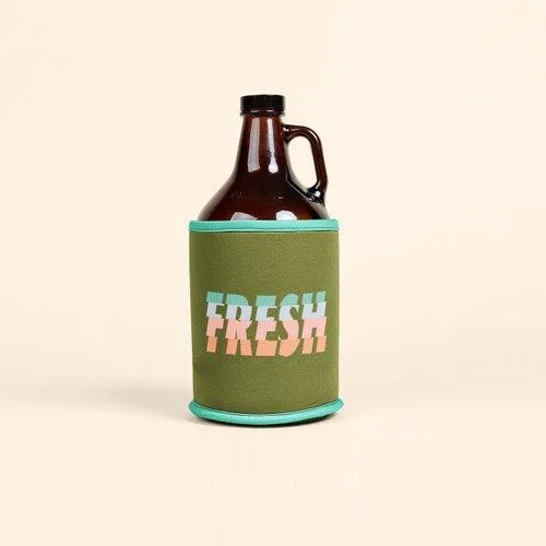 Neoprene Growler Cover Sleeve w/Bias Trim