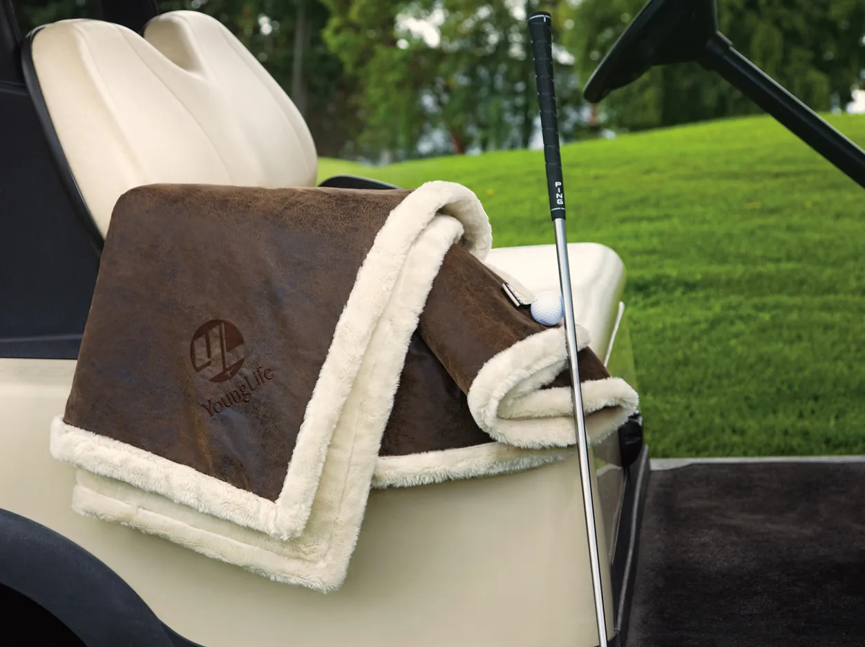 Faux Leather Throw (Embroidery) view 3