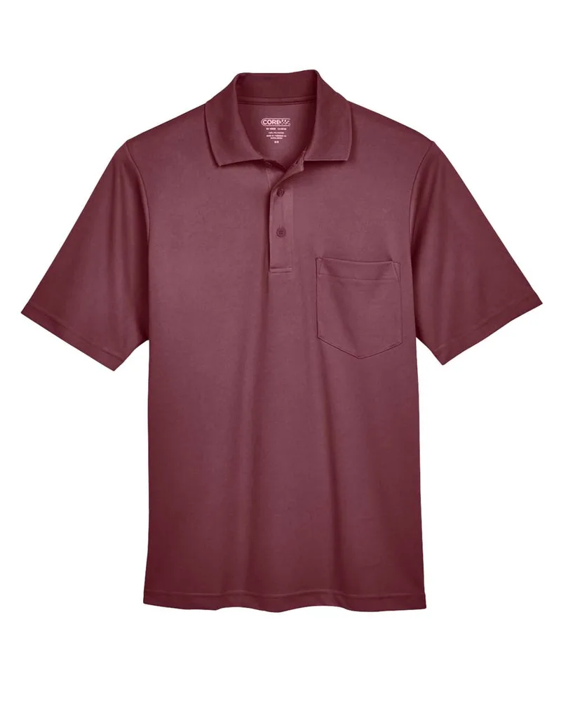 CORE365™ Men's Origin Performance Piqué Polo w/Pocket view 3