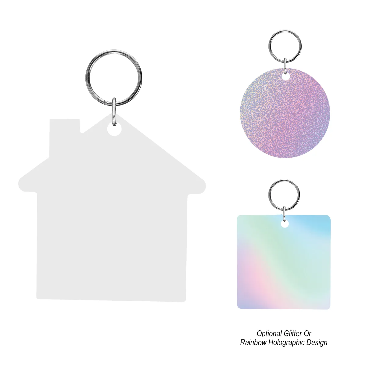 Acrylic Key Tag - Custom Shape 2" view 3