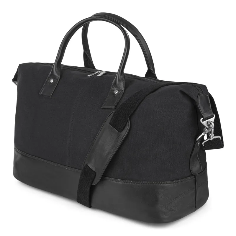 Bugatti Colombian Leather Duffle Bag-Black
