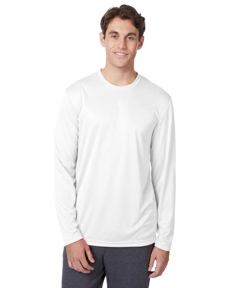 Hanes Printables Adult Cool DRI® with FreshIQ Long-Sleeve Performance T-Shirt view 7