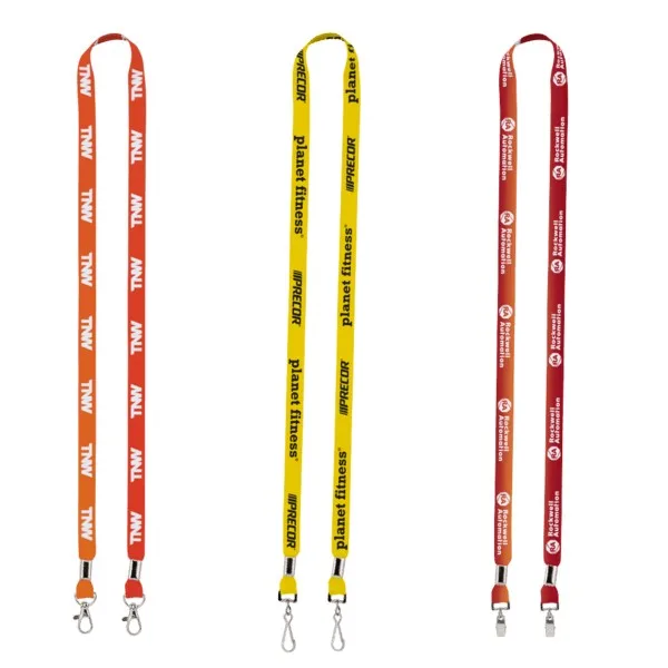 IMPORT Rush 1/2" Dye-Sublimated 2-Ended Lanyard with Dual Silver Crimps & Split-Rings view 2