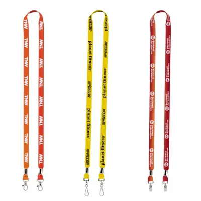 IMPORT Rush 1/2" Dye-Sublimated 2-Ended Lanyard with Dual Silver Crimps & Split-Rings