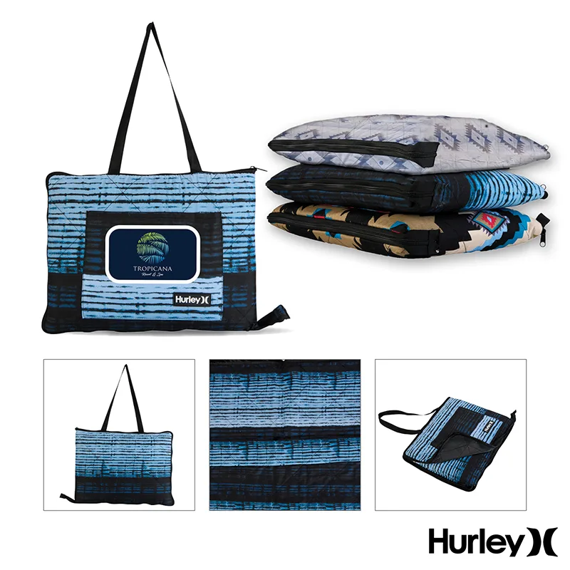 Hurley Water Resistant Outdoor Packable Mat — Navy