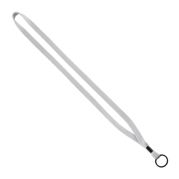 1/2" Cotton Lanyard with Metal Crimp & Split-Ring view 3