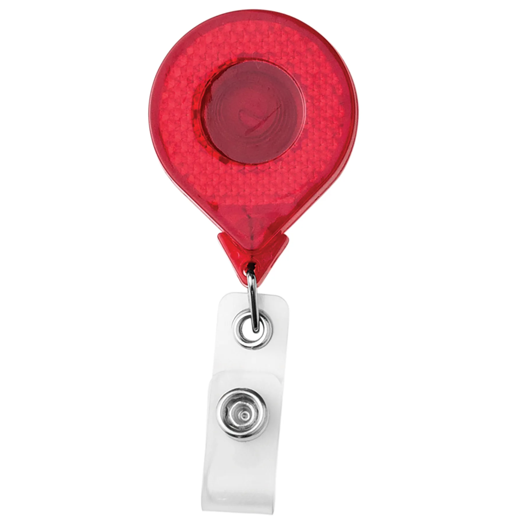 Jumbo Round Reflective Retractable Badge Reel view 2