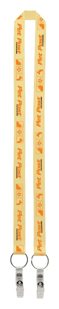 1" Dual LA-214 Sublimation Lanyard
