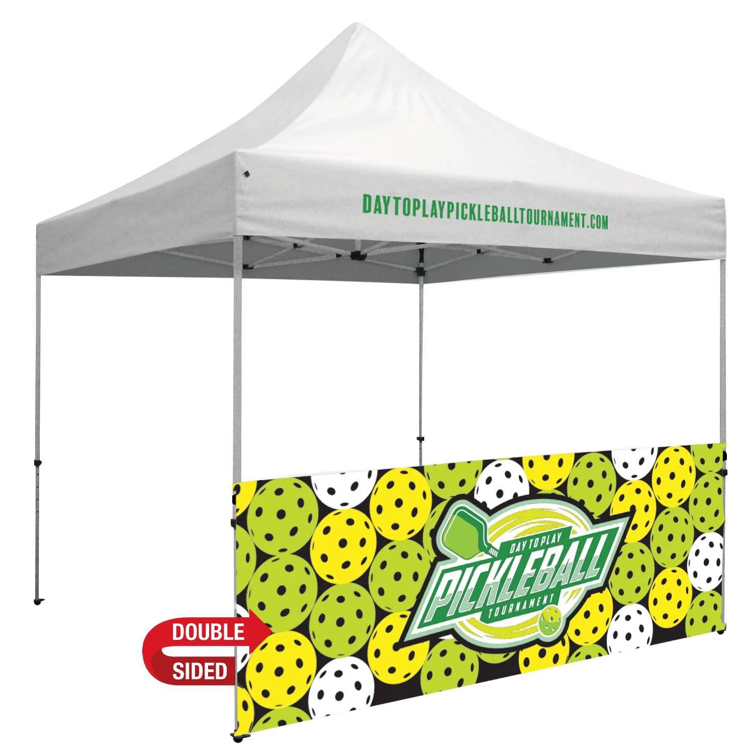 10' Deluxe/Economy Tent Half Wall Kit (Dye Sub, 2-Sided)