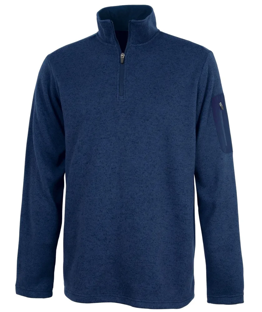 Men's Heathered Fleece Pullover view 3
