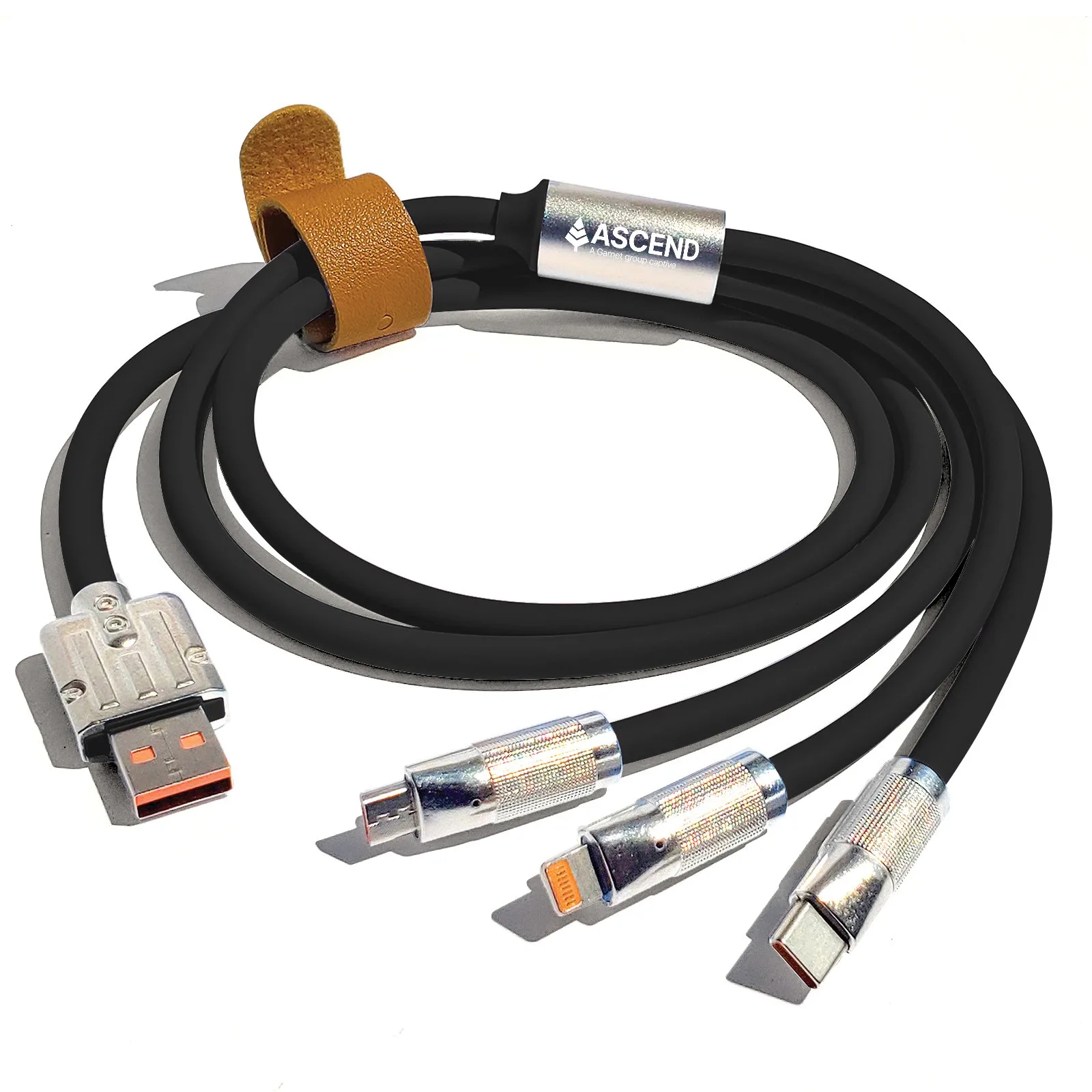 ED018BK (Heavy duty 3-in-1 charging cable)