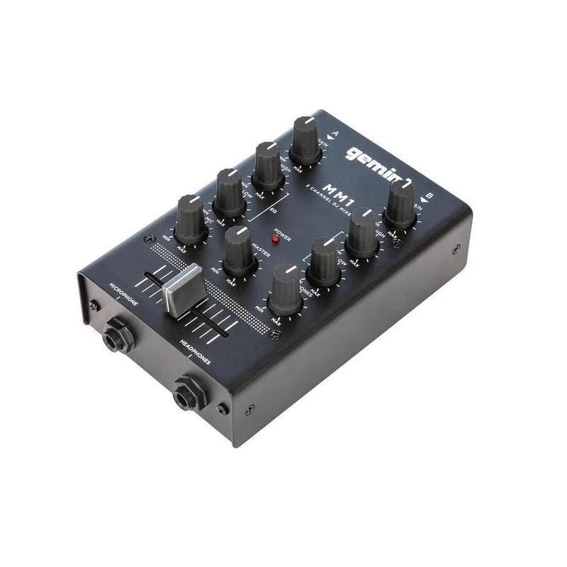 Gemini 2-Channel Pocket-Sized Dj Mixer