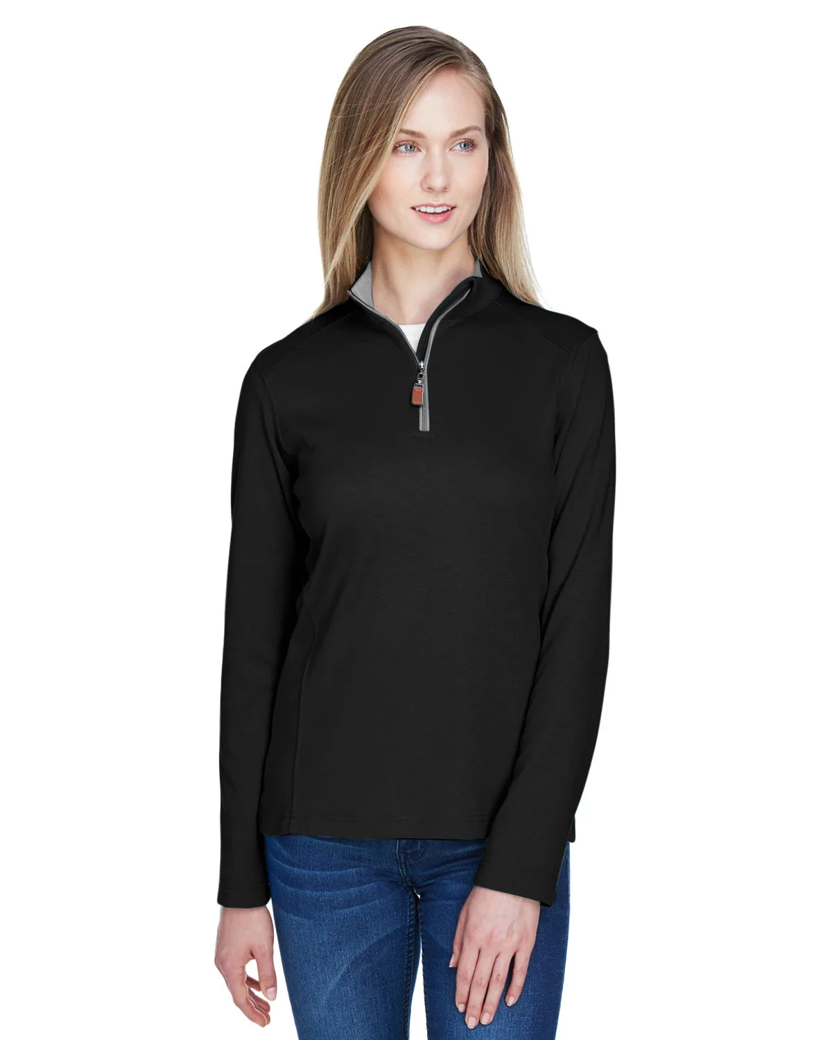 Devon and Jones® Women's DRYTEC20™ Performance Quarter-Zip Pullover Sweater