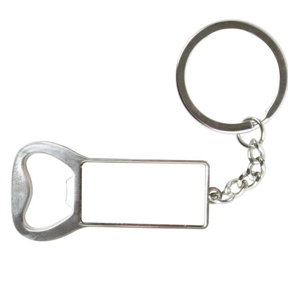 Rectangular Key Chain Bottle Opener view 2
