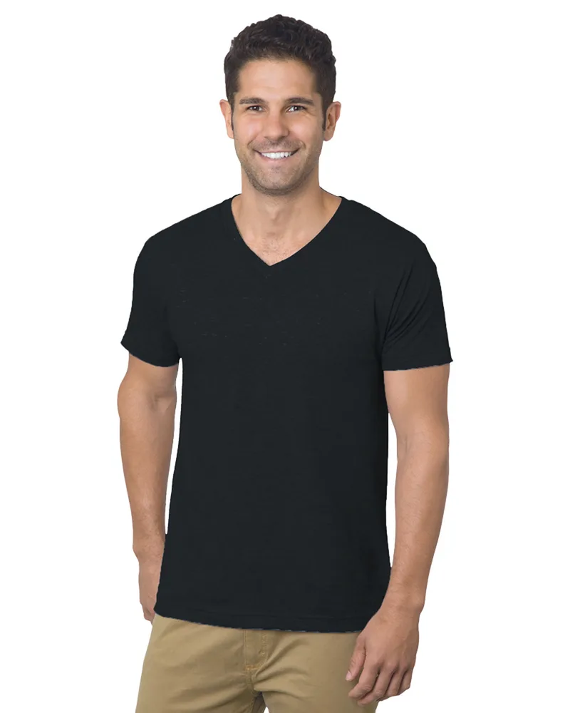 BAYSIDE Unisex USA Made V-Neck T-Shirt