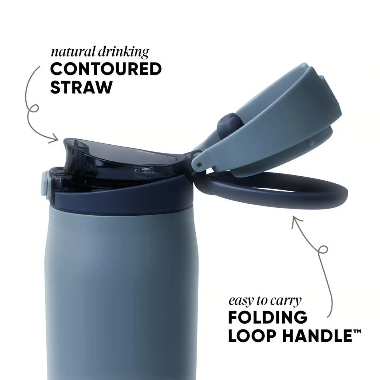 30 oz Simple Modern® Mesa Loop with Covered Spout Water Bottle view 3