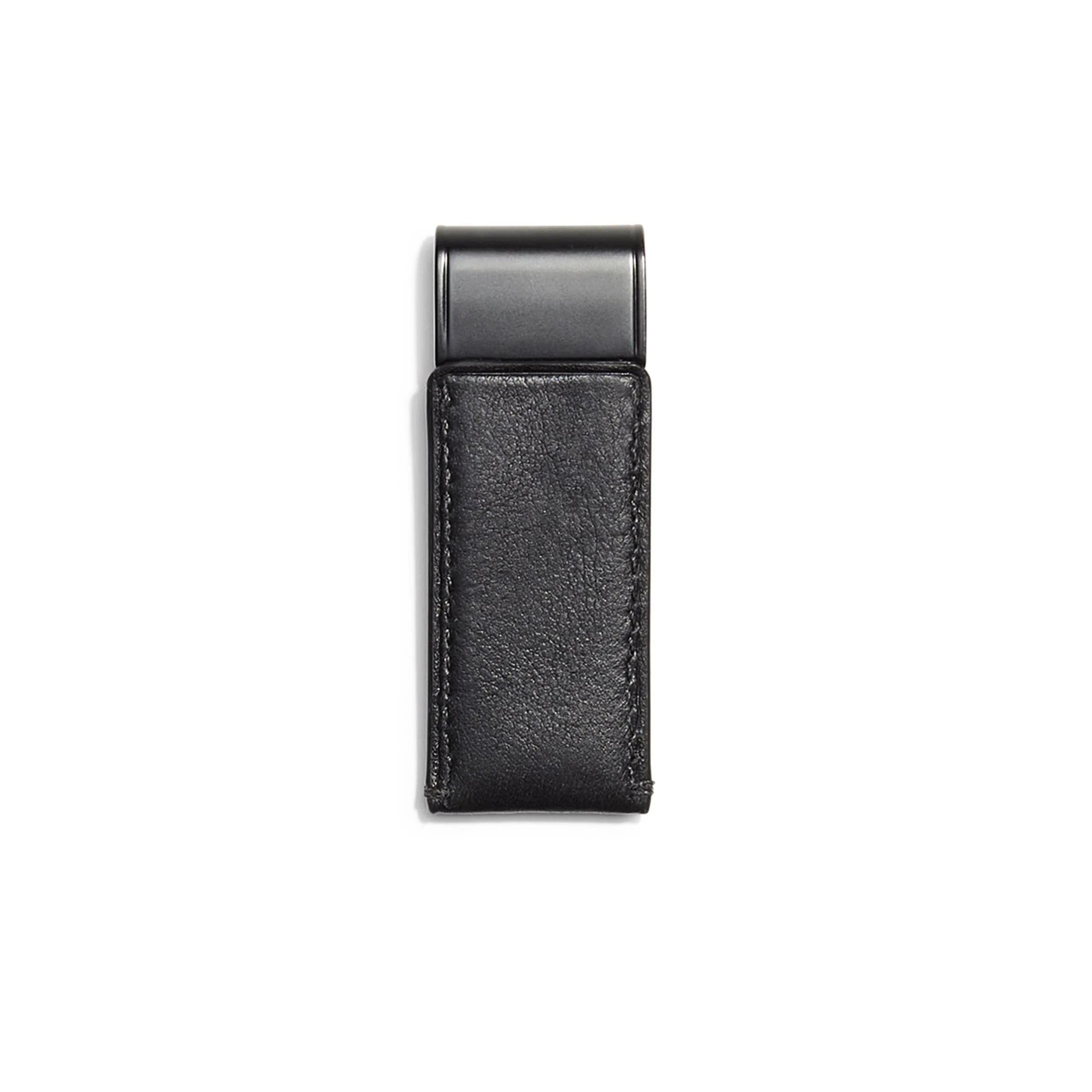 COACH Mens Sport Leather Money Clip - Black