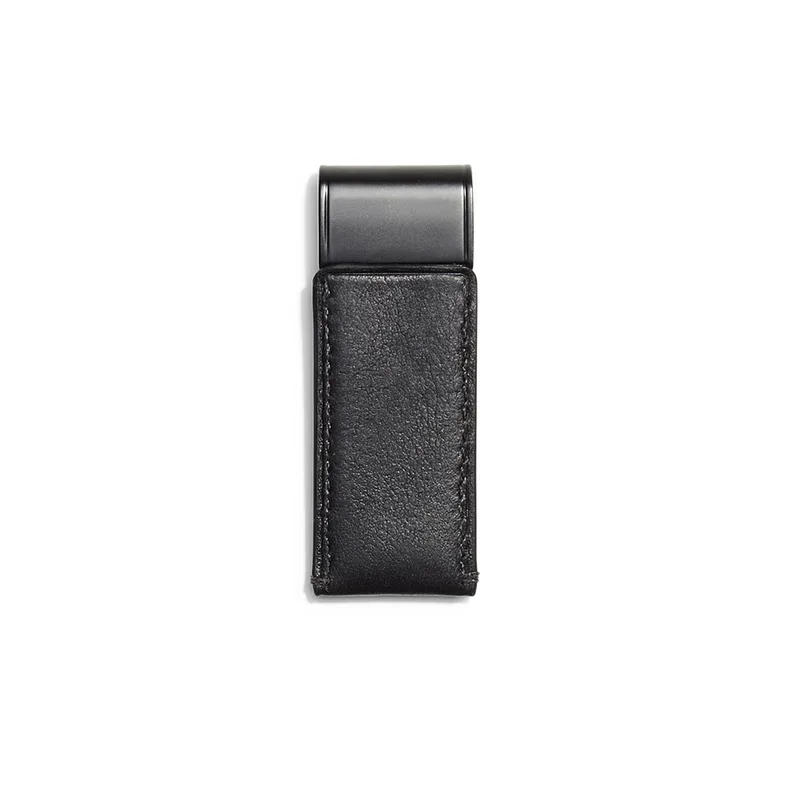 COACH Mens Sport Leather Money Clip - Black