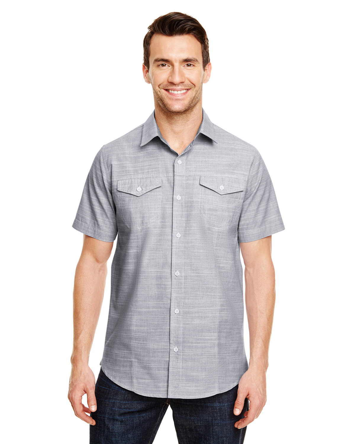 Burnside Men's Textured Woven Shirt