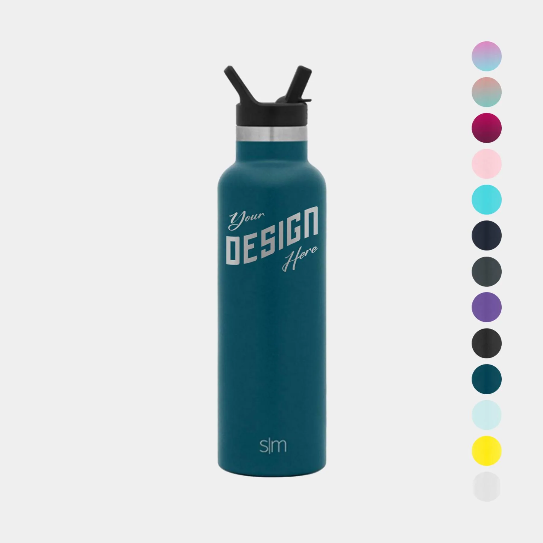 20 oz Simple Modern® Stainless Steel Insulated Ascent Water Bottle w/ Straw Lid