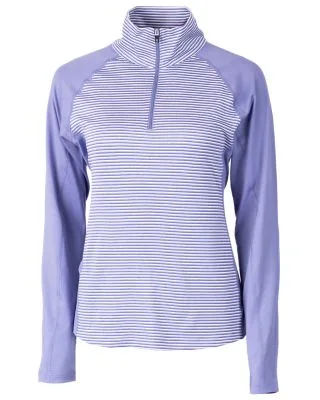 Cutter & Buck Forge Tonal Stripe Stretch Half Zip Womens Top view 7