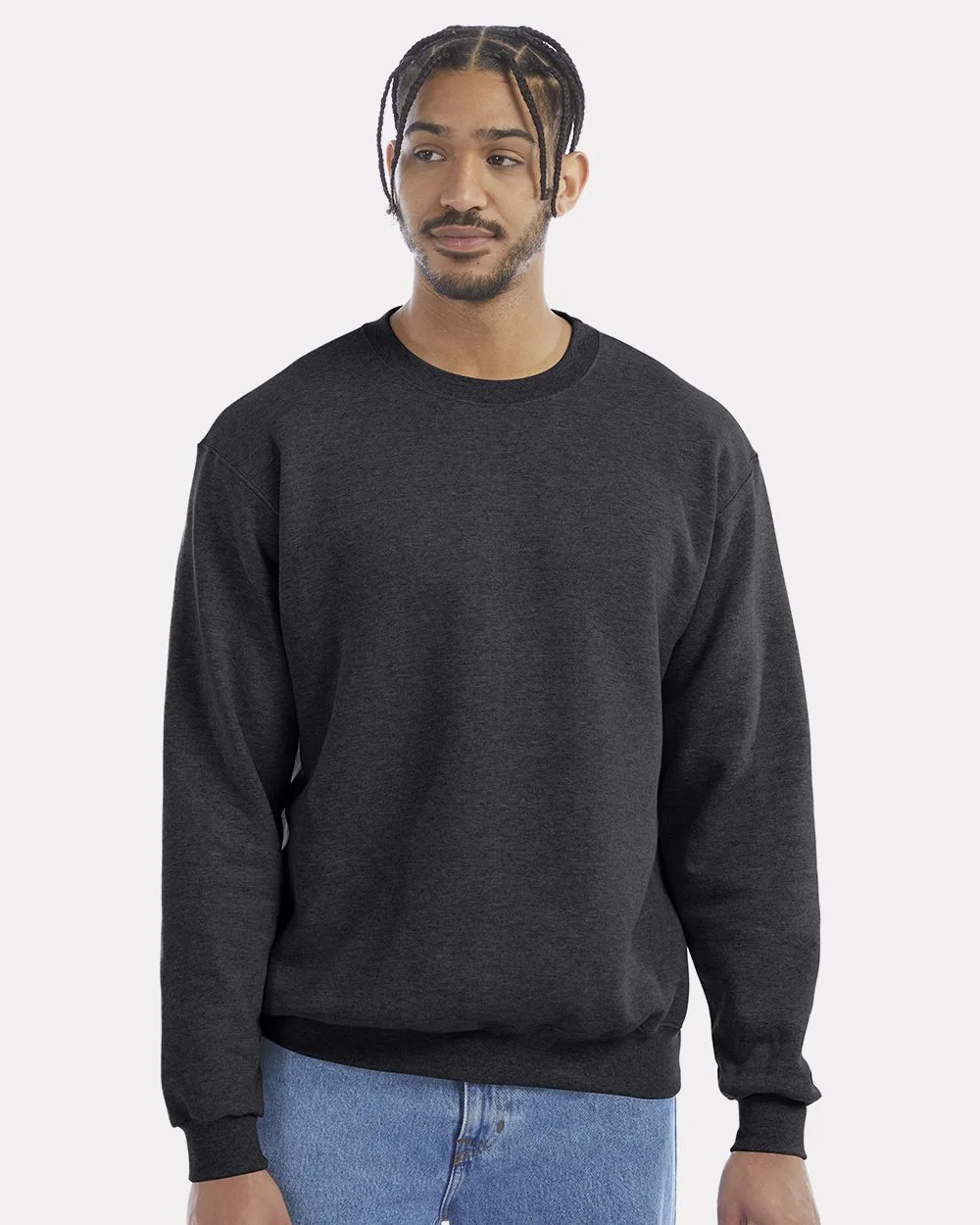 Champion® Unisex Powerblend® Crewneck Sweatshirt view 2