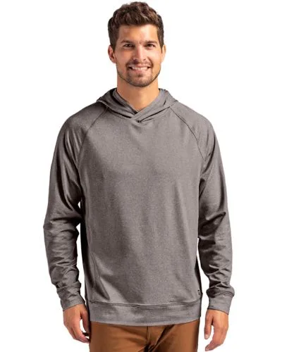 Cutter & Buck Adapt Knit Recycled Mens Heathered Hooded Pullover view 3