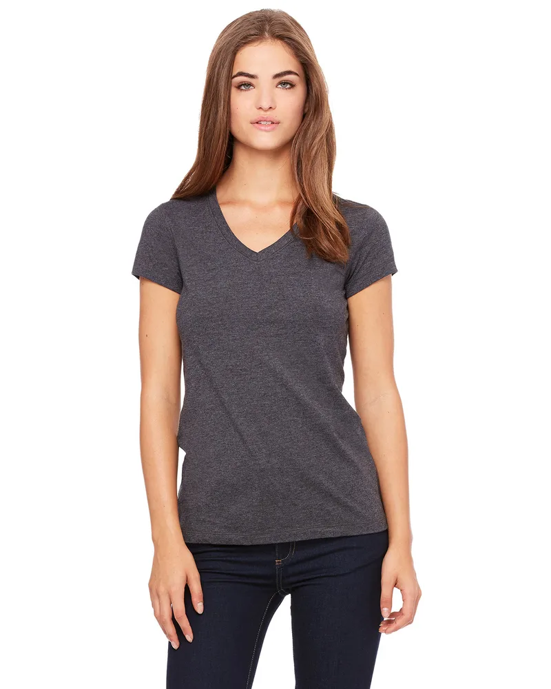 BELLA+CANVAS Ladies' Jersey Short-Sleeve V-Neck T-Shirt