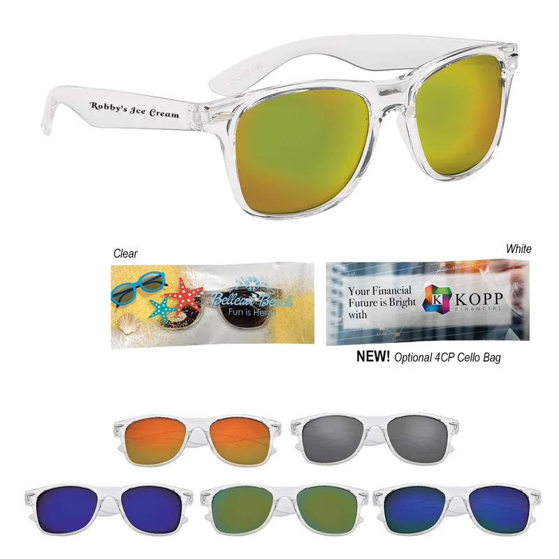Crystalline Mirrored Malibu Sunglasses view 2